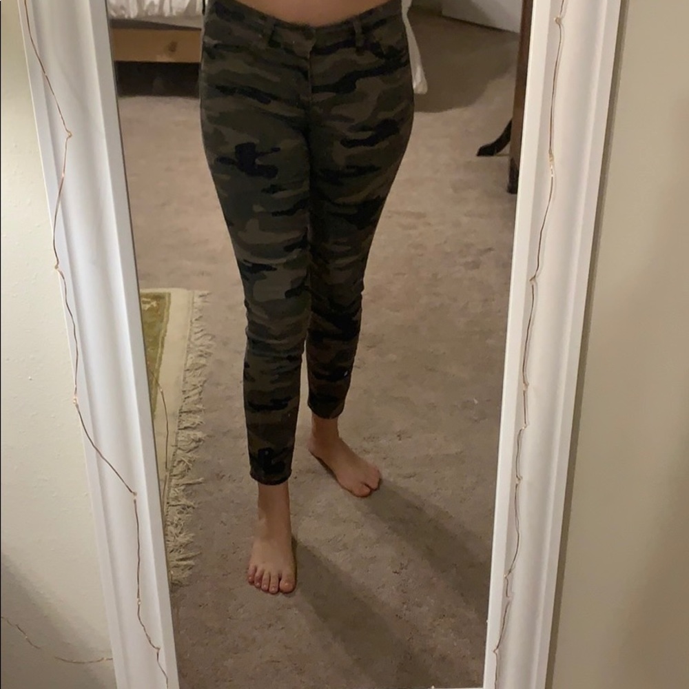 Gap camo denim pants